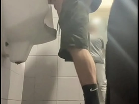 2 boys in sneakers having fun at public toilets' urinal asian detached arnab swarnakar sex videos