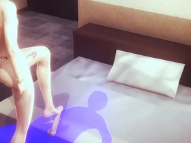 Yaoi Femboy Green hair dazzling skills - Japanese Asian Manga Gay Porn asian gay online sex videos