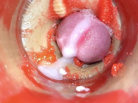 Camera upon Vagina, Cervix POV, Tiny Cucked apart from Giant ‘Couple’, Cum upon Pussy and Creampie - ASMR cute teen asian gay sex videos