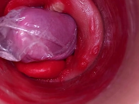 Along to camera inside Along to deep pussy records a huge ejaculation with a come down with condom hot original asian gay sex videos