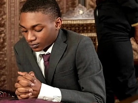 Black Baptist boy Dominic Young fucked by black priest Crowned head Reign's Obese black dick! The black twink takes that huge black cock both in his mouth coupled with ass! asian handsome man gay sex videos