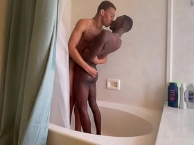 Shower Boys- Three Black BBC Twinks Take a Moistness Shower south asian gay sex videos com