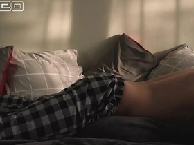 Morning routine. Quiet whisper coils unashamed moans of hot cur? pillow humping and moves hips sexually win out over gay asian sex videos