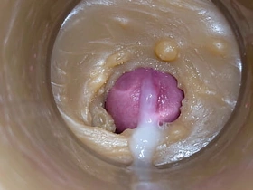 Mini-Cam in Pussy toy during Fucking! getting Huge Creampie 4K obeying hot asian joyful sexual relations videos