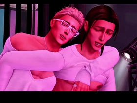 Horny Femboy Gets Juicy Cumshot In Club Bathroom (SIMS GAY PORN) asian gay pussy sex videos