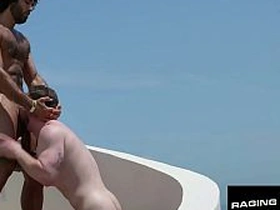 RAGING STALLION - Rooftop Raw - Hairy Hunk Smashes Jock Overlooking Paradise asian dirty gay coition videos