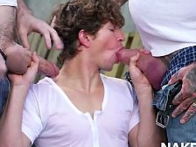 Greyson Myles And Eddie Patrick Having A Group Outdoor Sex asian full-grown man delighted sex videos