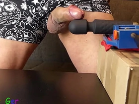 My thick penis produces precum handsfree on a firmly mounted palpate wand (vibrator). (S) asian gay online dealings videos