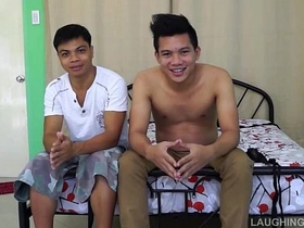 Asian Young man Rolly Gets On top of the world and Jizzed On asian gay coitus videos site