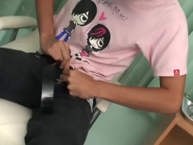 Kinky Sanative Amulet Asians Off with an increment of Non asian joyous boys recently add sex videos