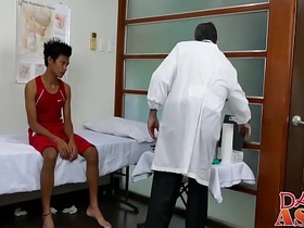 Doctor daddy tugs twink before shoving his rod deep inside asian father and son uncaring sexual intercourse videos