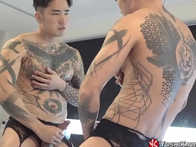 YOSHIKAWASAKIXXX - Yoshi Plays With Nipples And Jerks Elsewhere asian gay sex site videos