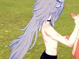 Genshin Impact Yaoi - Razor Handjob together with fucked by Diluc - Japanese Asian manga anime game porn gay asian gay sexual connection xnxx videos