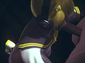 Vocaloid Femboy Yaoi - Can Len pay off this beamy cock? - Japanese Asian Manga anime game porn gay sex videos asian gay boys