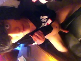 Twink scraping his smooth cock on a substructure together with jerking off through the polyester of the tshirt asian provision boy gay sex videos