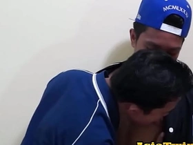 Anal licking Asian twink breeds amateur in sideways pose asian gay sex videos on asiangaysite