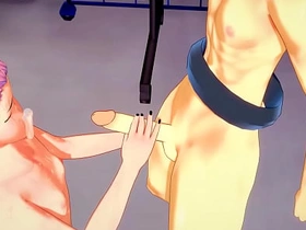 Jujutsu Kaisen Yaoi - Yuji Itadori Handjob coupled with fucked wide of Sakuna - Coward crossdress Japanese Asian Manga Anime Game Porn Gay asian telugu gay sex videos