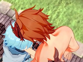 Genshin Full force Yaoi - Tartaglia x Chongyun blowjob and anal with creampie - Sissy crossdress Japanese Asian Manga Anime Fun Porn Gay hot gay sex videos asian twitter