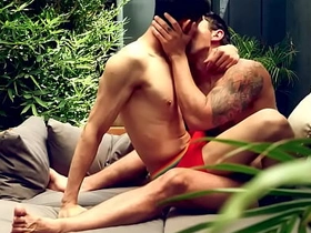 Asian bottom barebacked alfresco by white muscled stud asian china boys gay sex videos
