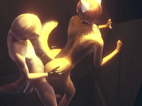 Furry Yaoi - Fox gives boy a handjob then fucks him against the wall in an alley - Anime Manga Asian Japanese Game Porn Gay asian latest gay sex videos