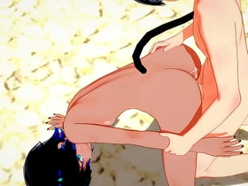 Yaoi - Catboy x Foxboy bareback twice - Sissy crossdress Japanese Asian Manga Anime Film  Game Porn Gay asian gay sex videos in train